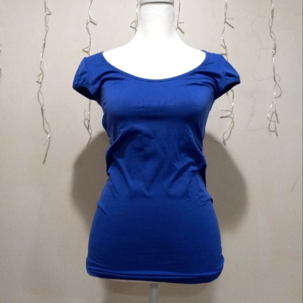 Womens swoop-neck tee